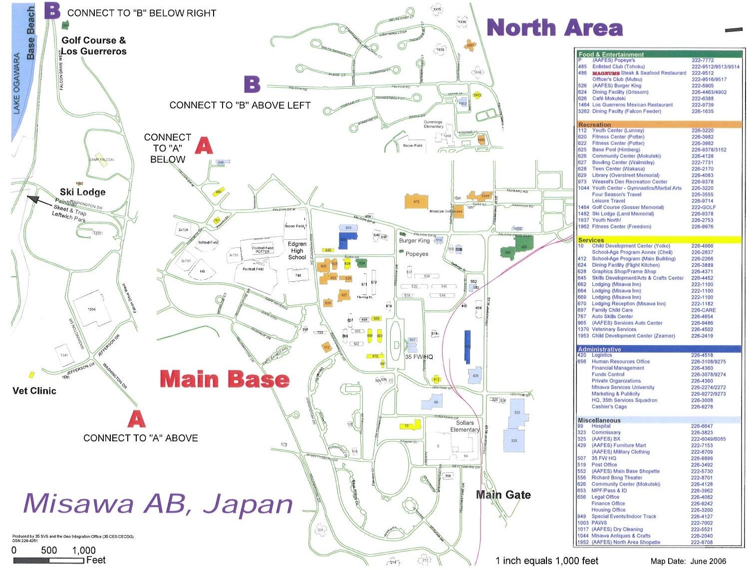 Misawa Restaurant Map