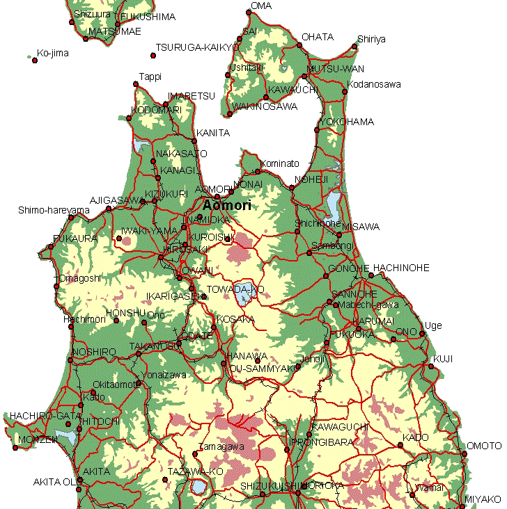 Tohoku Map